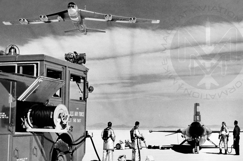 B-52 Mothership Fly-over after X-15 Flight