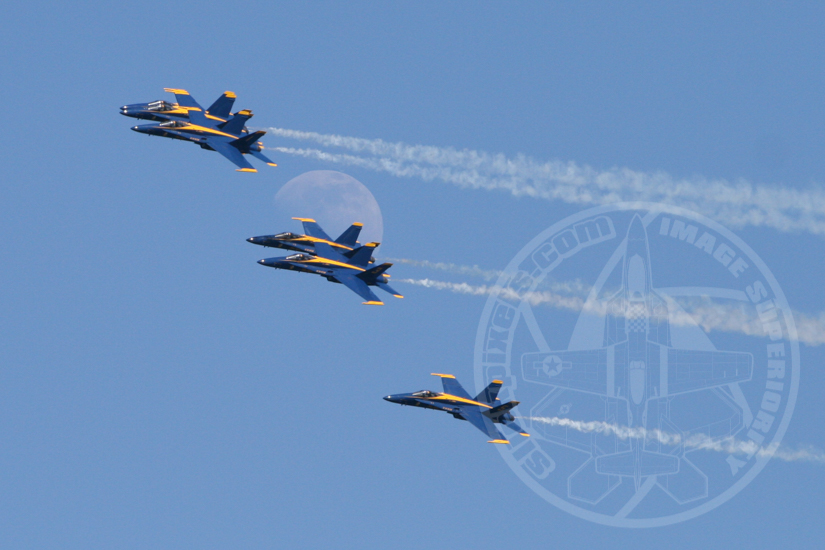 The US Navy Blue Angels get into the act at the centennial celebration. Dan Thow ©