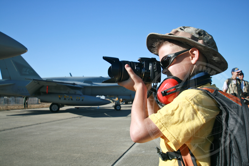 A young Dan Thow working the flight line