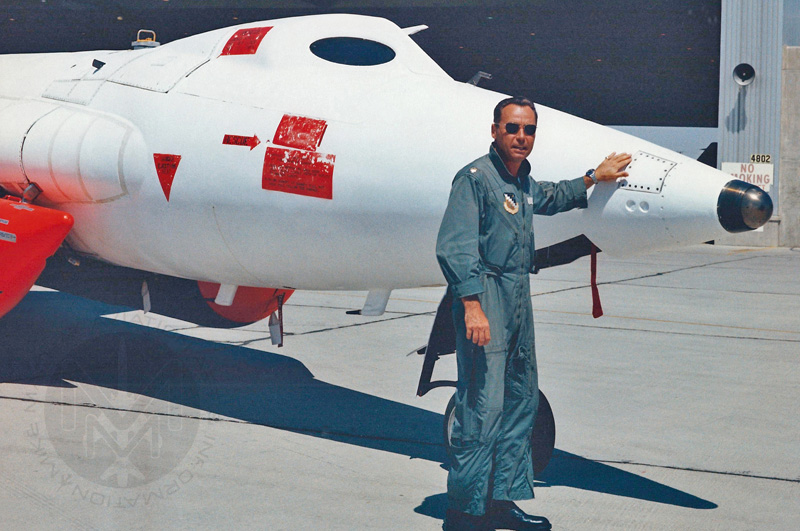 Test Pilot “Pete” Knight poses with X-15A-2